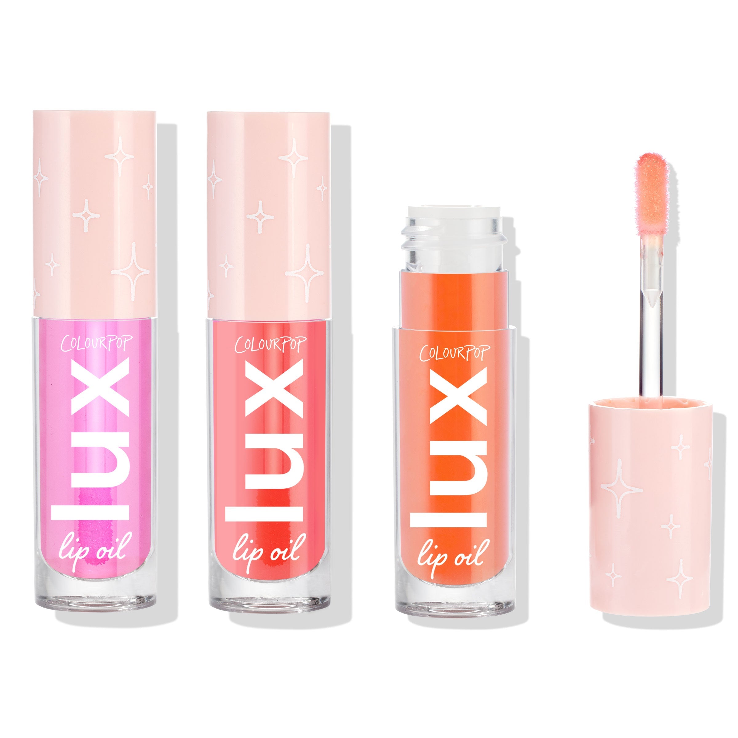 Lux Lip Oil Trio Set - Nourishing & Lightweight for Soft Lips | Make it Lux