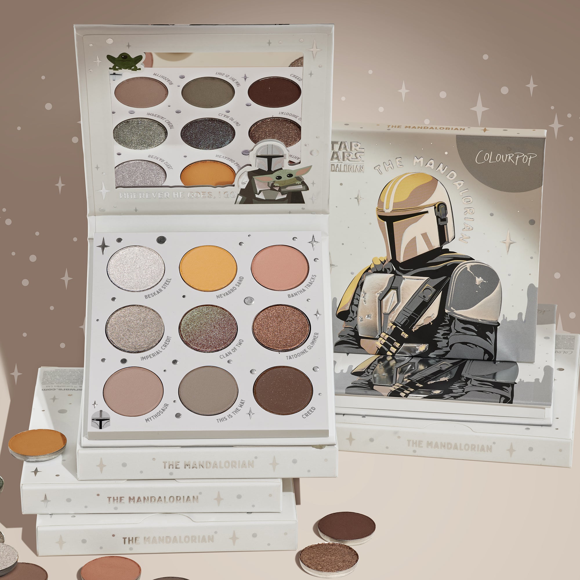 The Mandalorian Eyeshadow Palette - 9-Pan Smokey Neutrals | Star Wars Makeup
