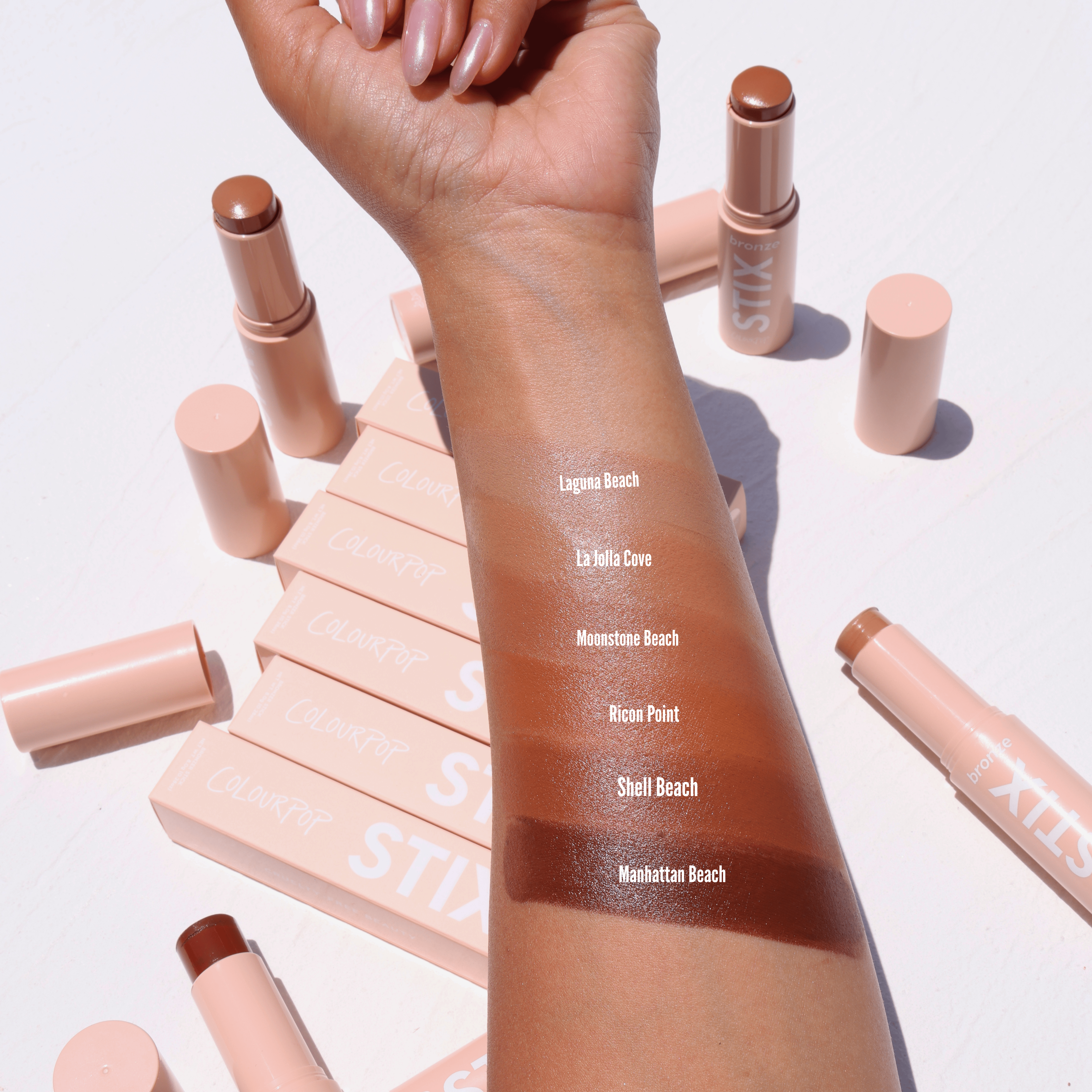 Creamy Bronzer Stix for Natural Matte Finish | La Jolla Cove