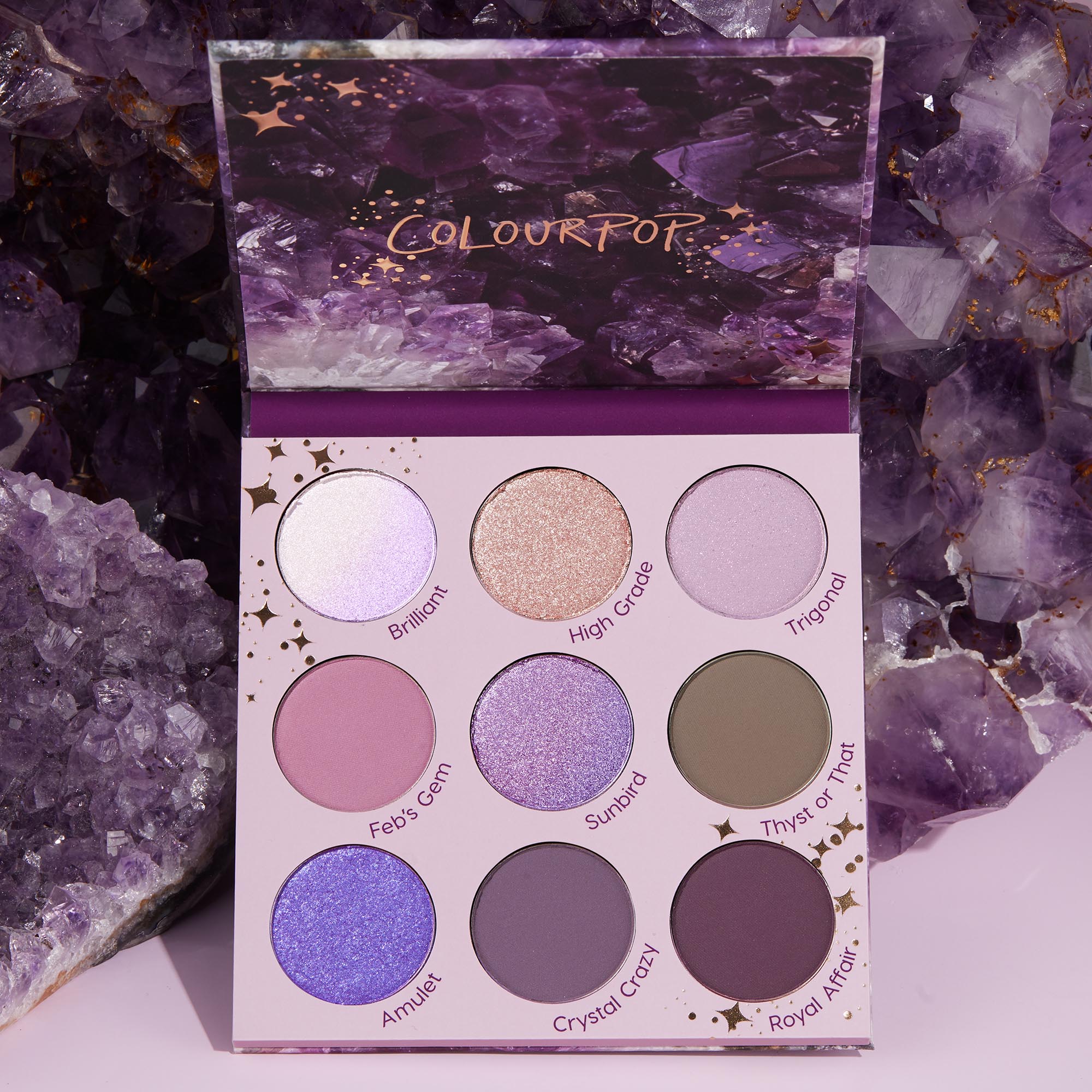 Amethyst Eyeshadow Palette with Matte & Metallic Finishes | Ultra-Pigmented