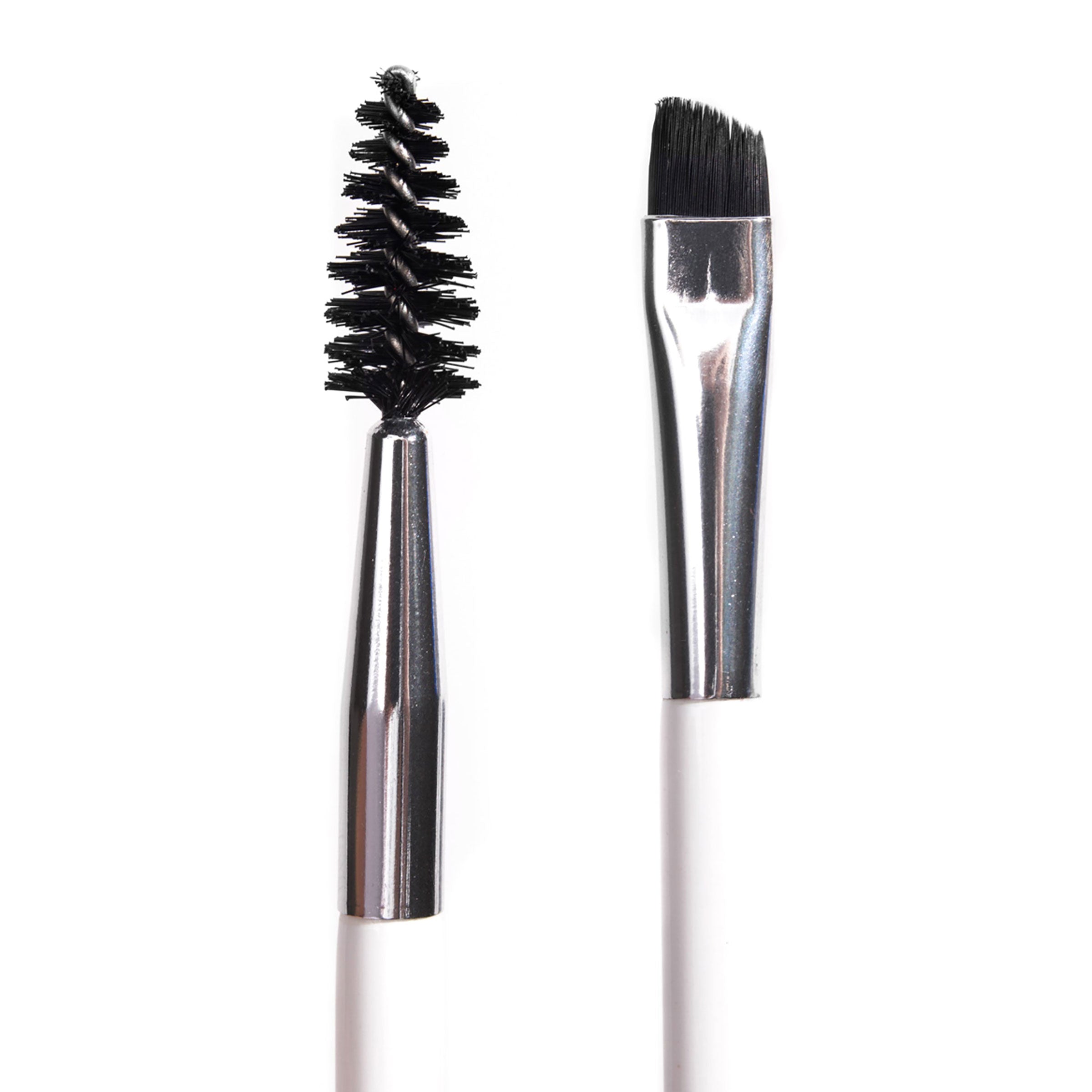 Dual Ended Brow Brush for Shaping & Blending | Spoolie & Angled Cut