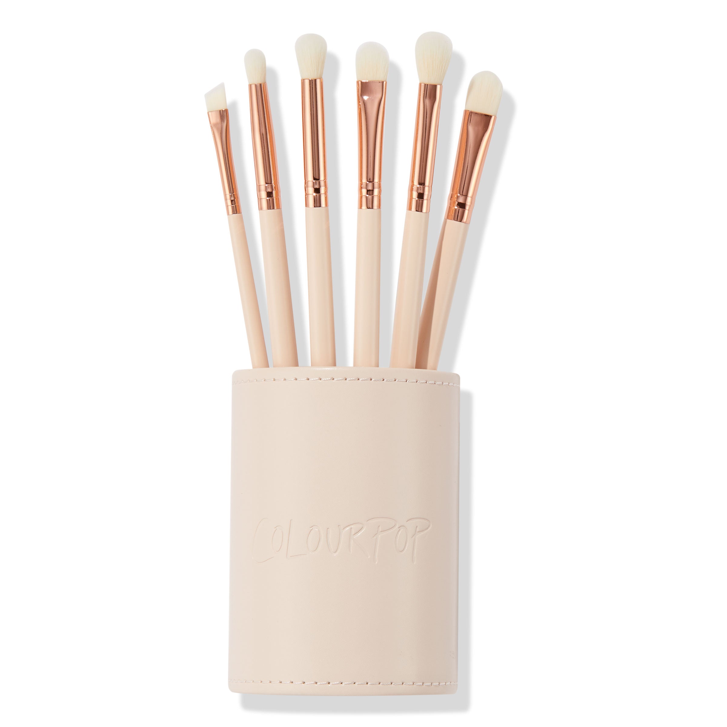 Vegan Eye Brush Set with 6 Essential Brushes & Matching Cup | Brush of an Eye