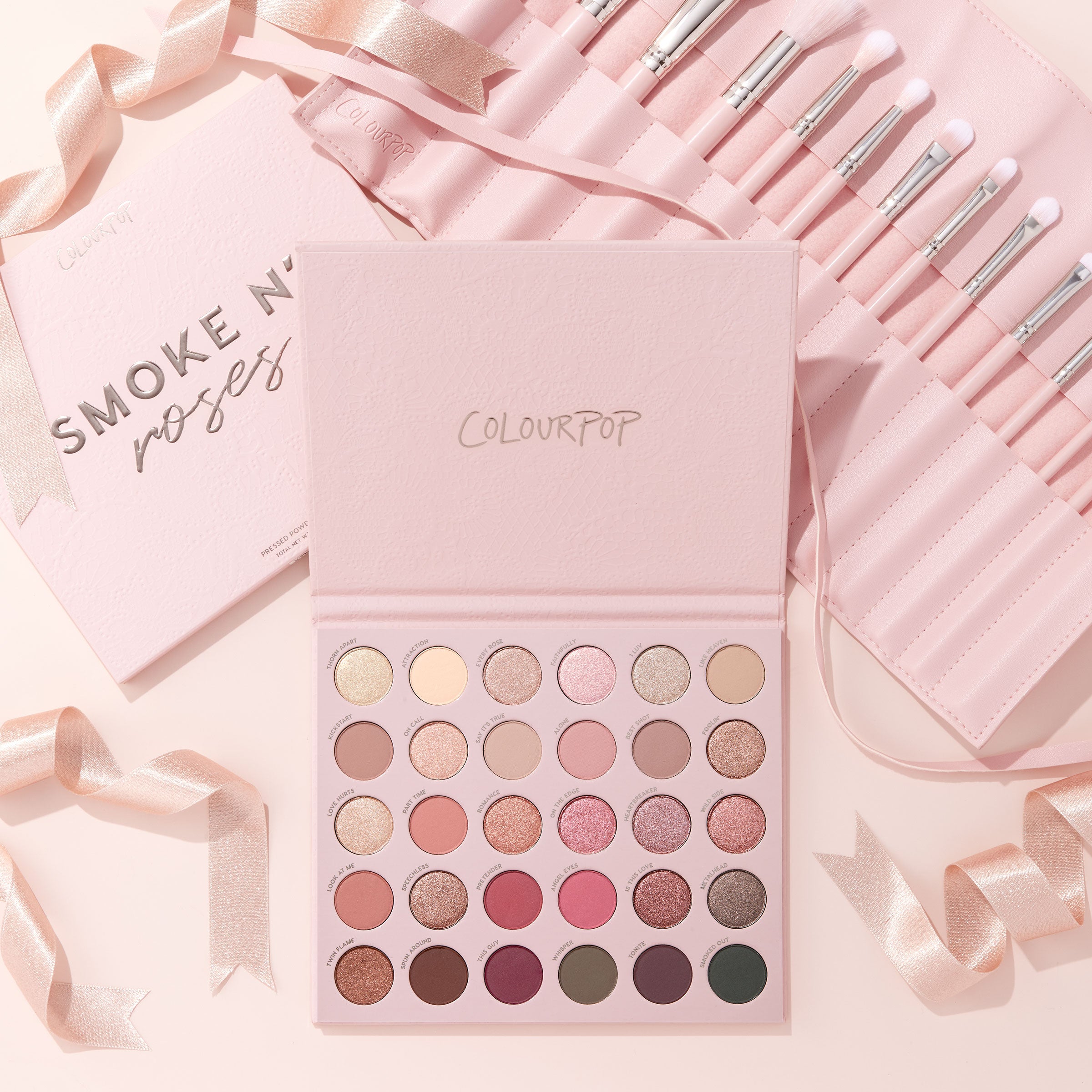 Smokey Eyeshadow & Brush Set with 30 Shades & 14 Vegan Brushes | Total Smokeshow