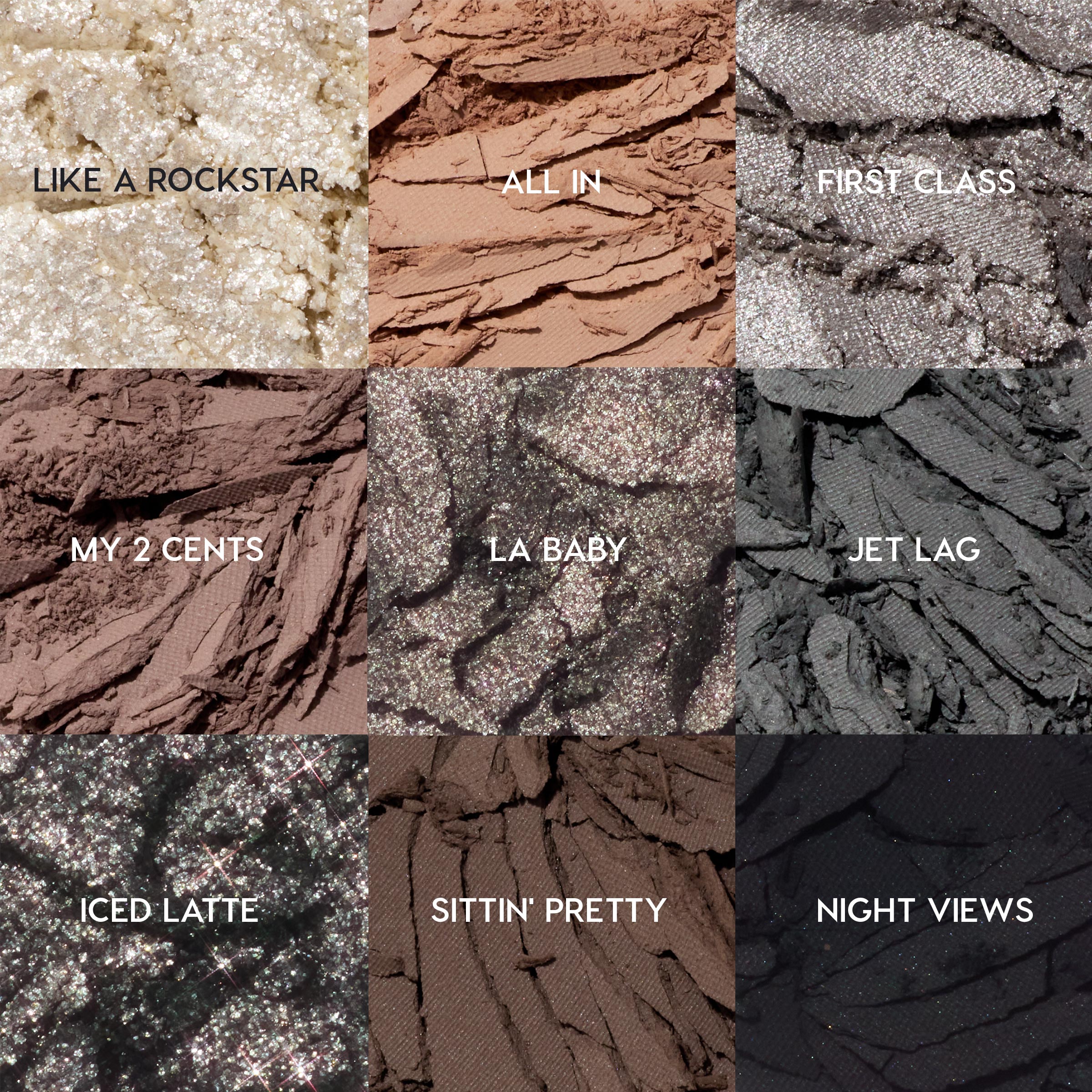 Cool-Toned Metal Eyeshadow Palette with Matte & Metallic Finishes | Gone Metal