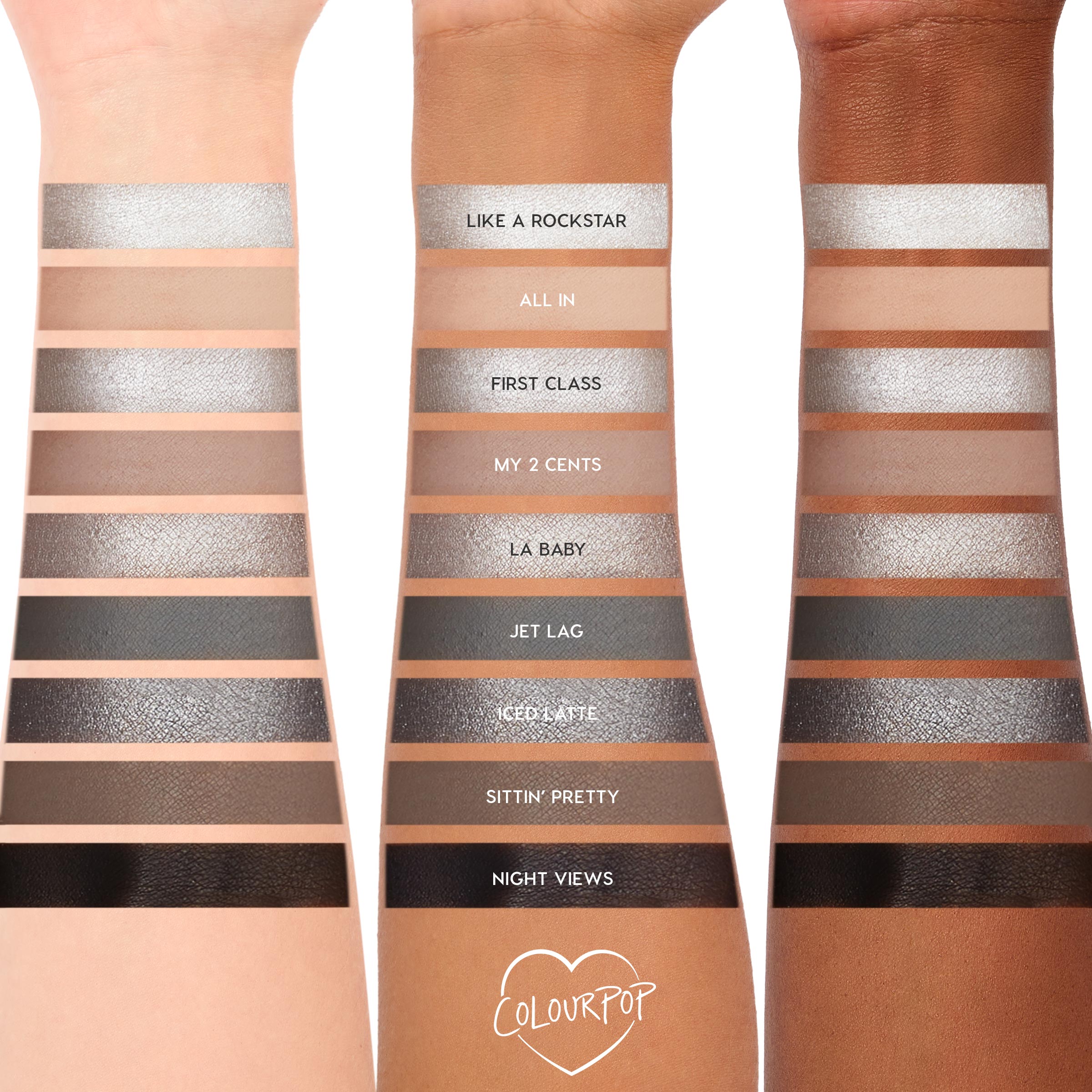 Cool-Toned Metal Eyeshadow Palette with Matte & Metallic Finishes | Gone Metal