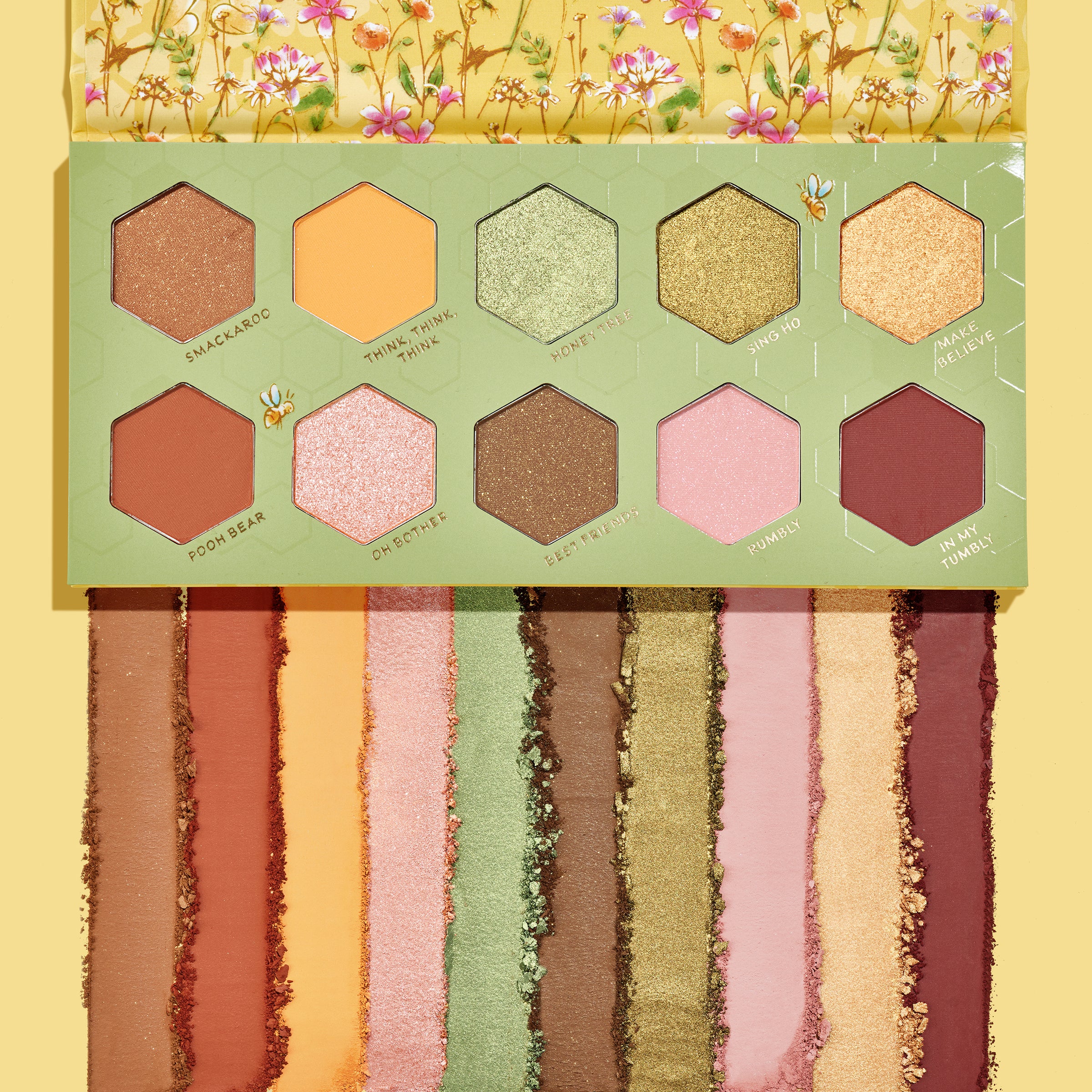 Honey-Inspired Eyeshadow Palette with Matte & Metallic Finishes | Sweet As Can Bee