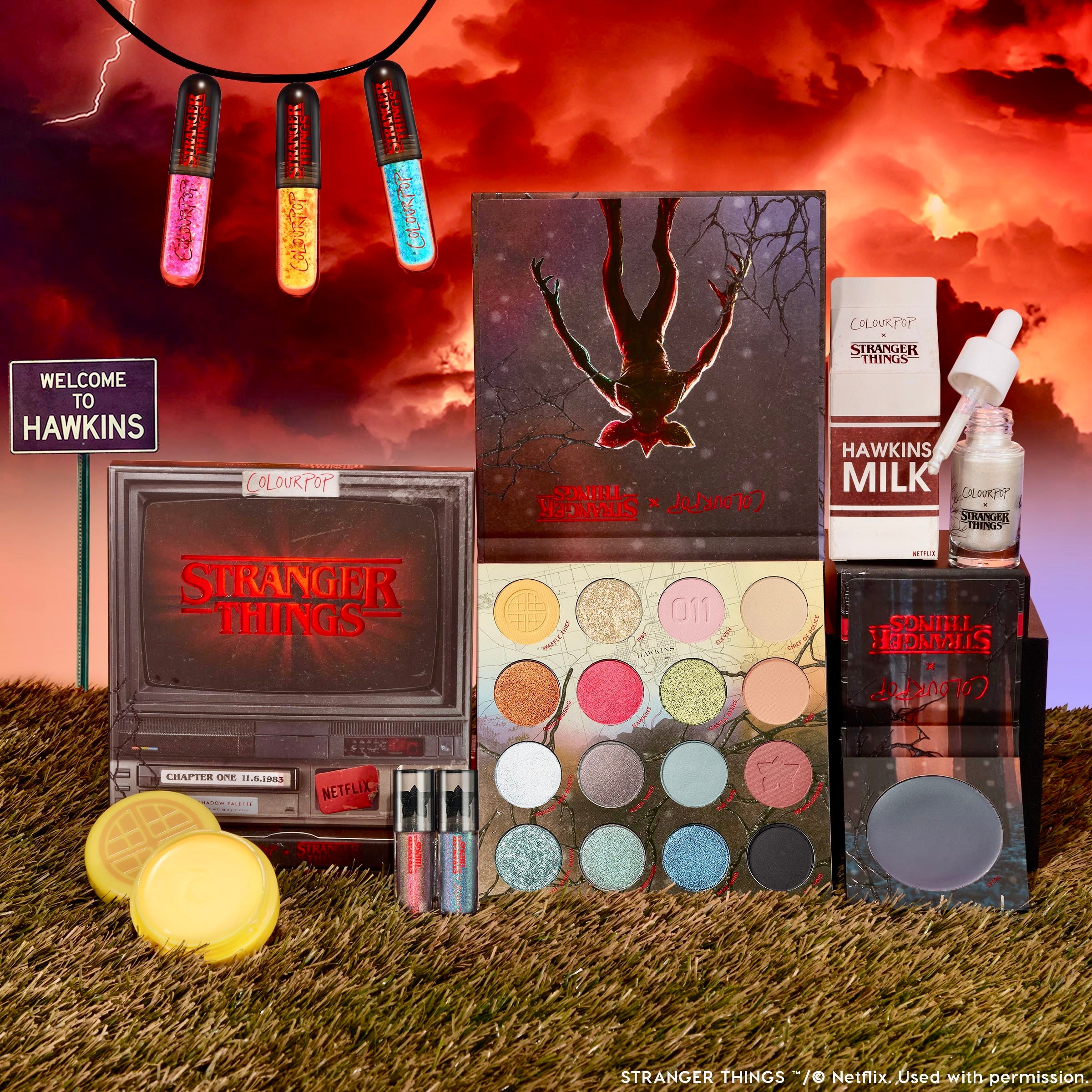Stranger Things x ColourPop Makeup Collection | Full Set