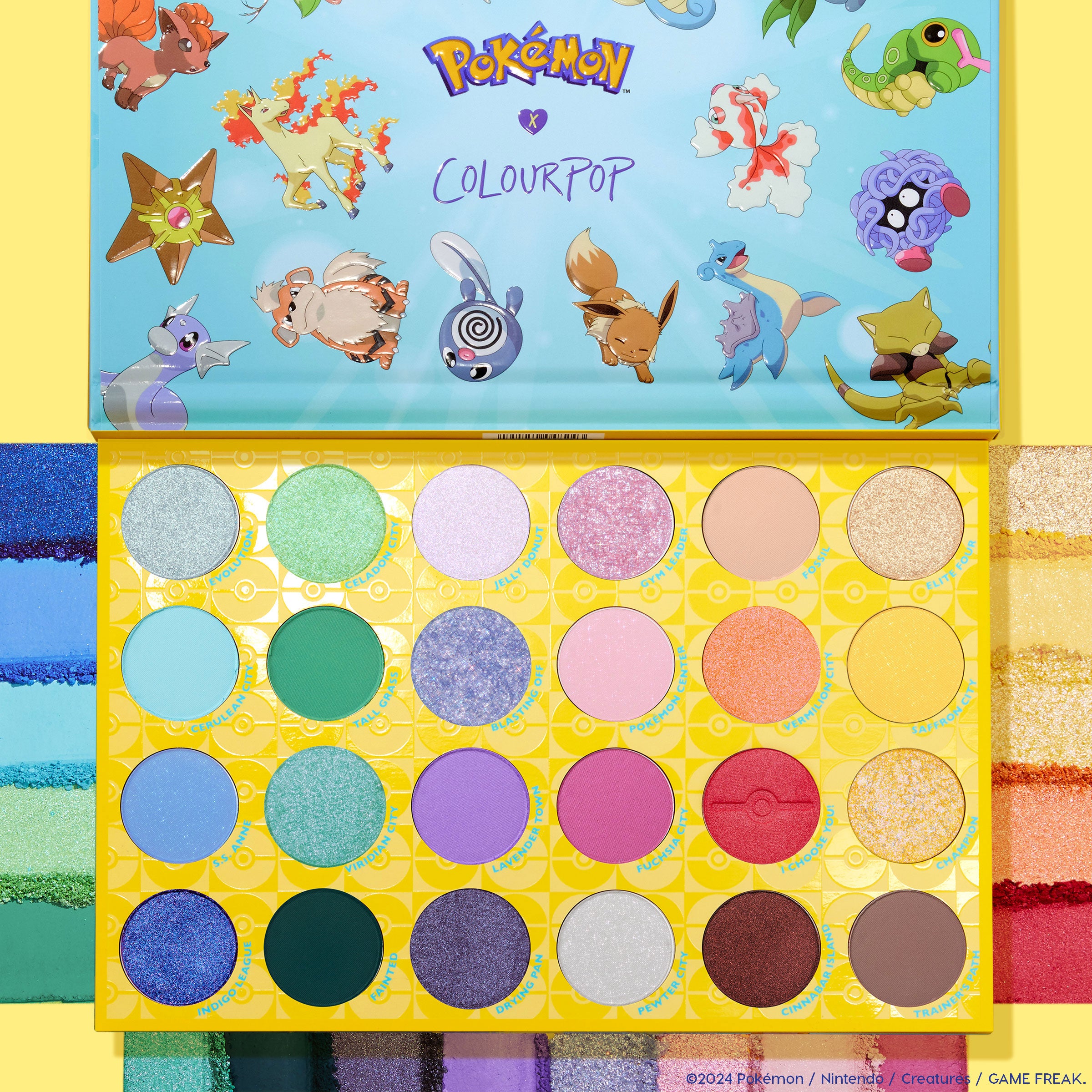 Pokémon 4-Piece Eye & Lip Makeup Set | Pallet Town Palette & pH Lip Balm