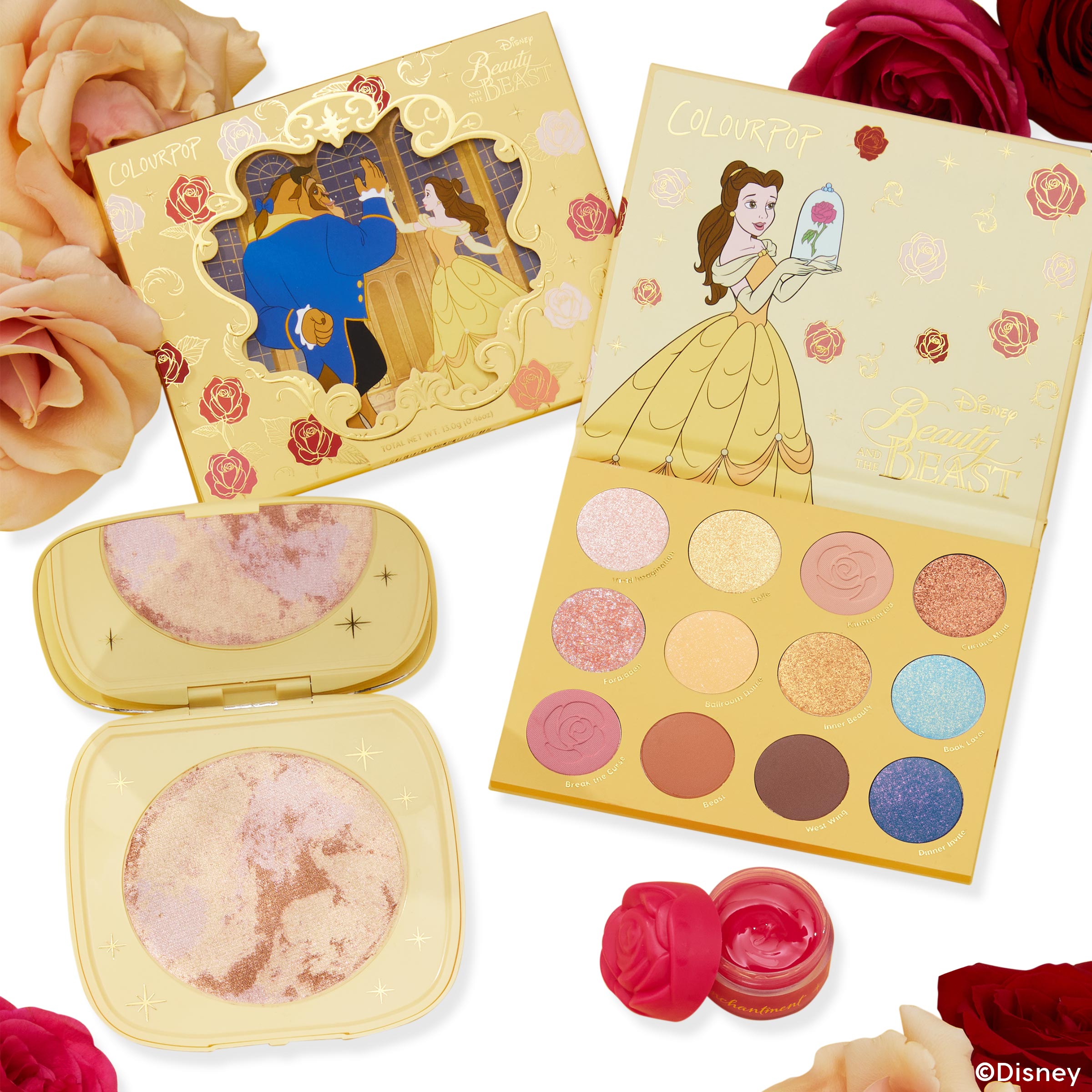 Beauty and the Beast Makeup Set with Eyeshadow Palette & Lip Mask | Disney Inspired