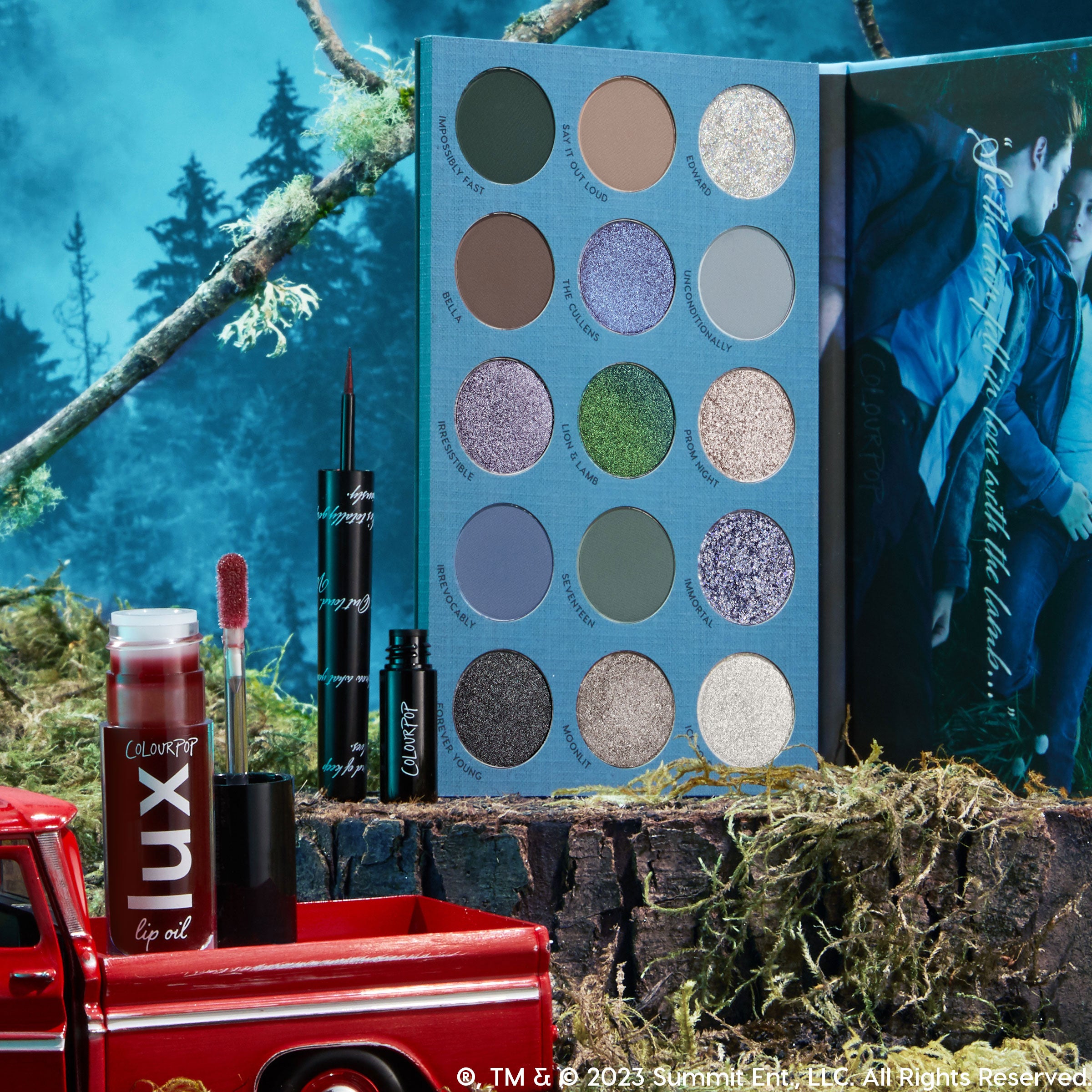 Twilight & Bella Makeup Set - Eyeshadow Palette, Lip Oil & Liner | Miss Swan