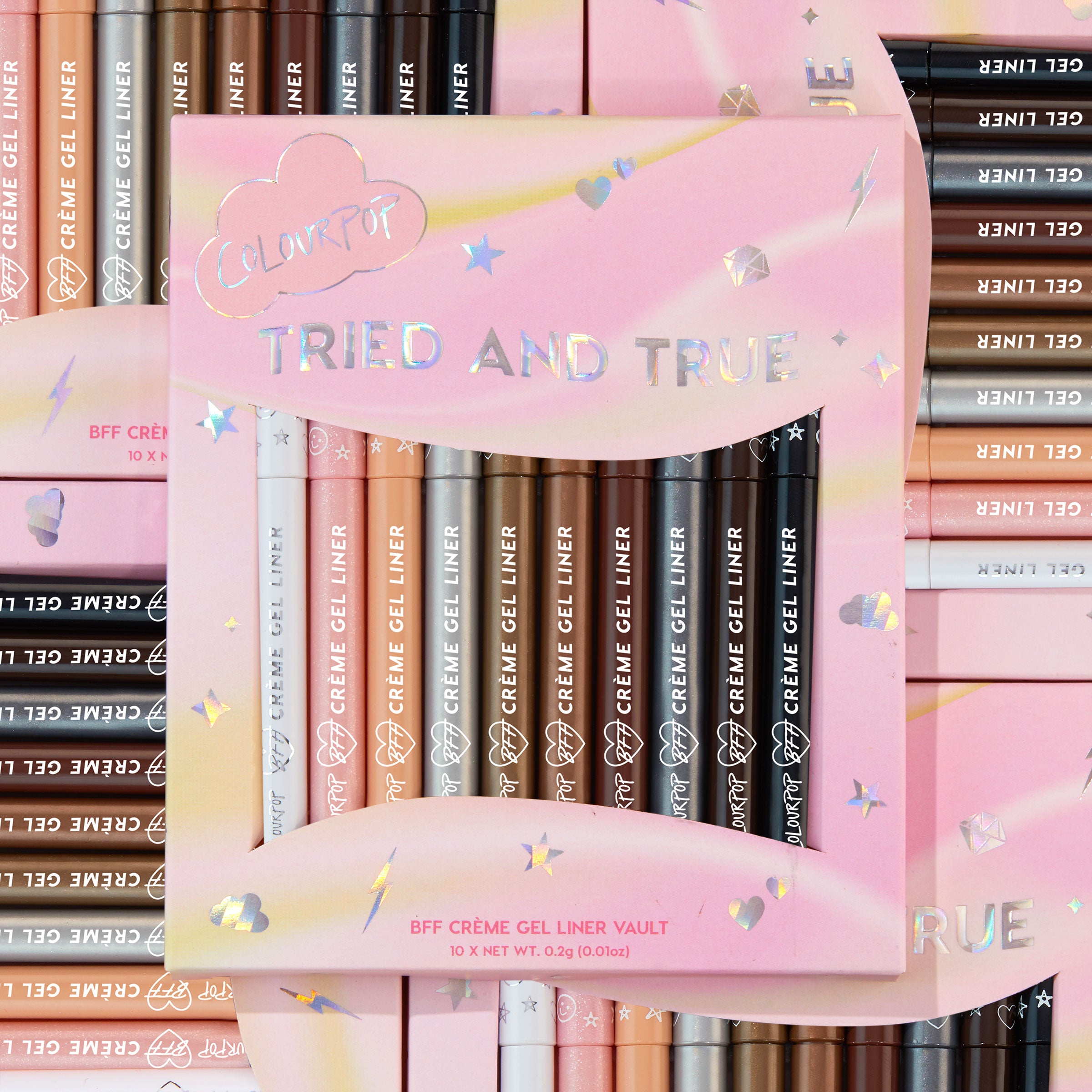 Waterproof Gel Eyeliner Set - 10 Neutral Shades for 18HR Wear | BFF Crème