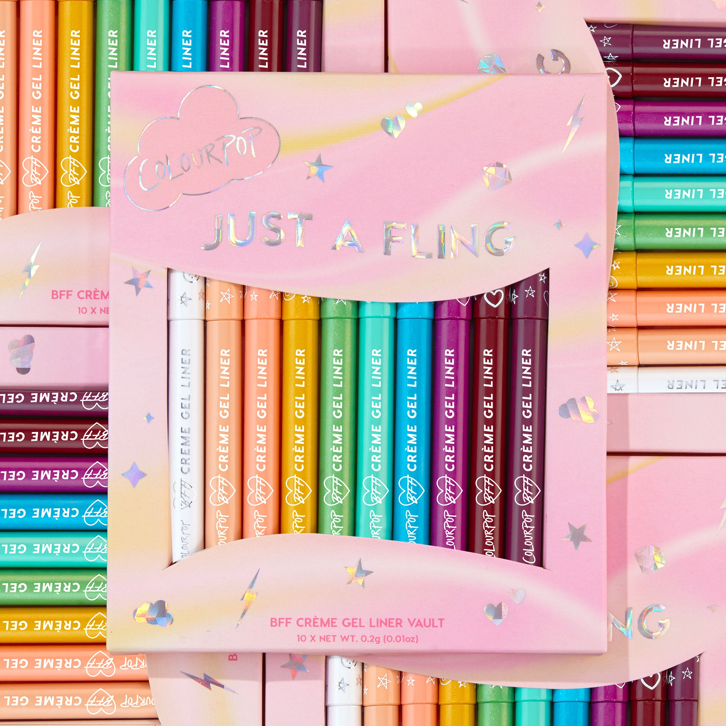 10-Piece Waterproof Gel Eyeliner Set for Vibrant Looks | Just a Fling