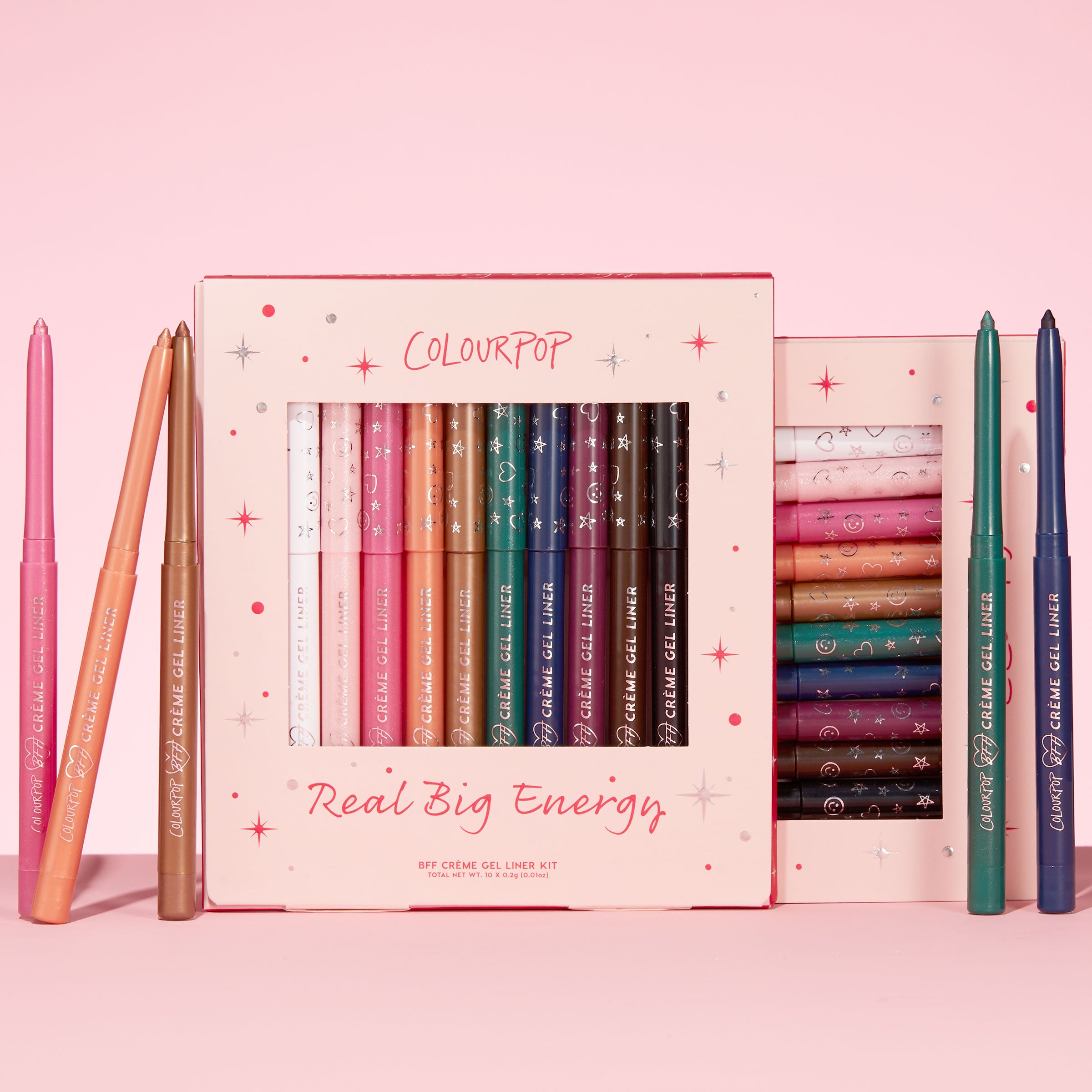 Waterproof BFF Crème Gel Liners Set - 10 Vibrant Shades | Real Big Energy