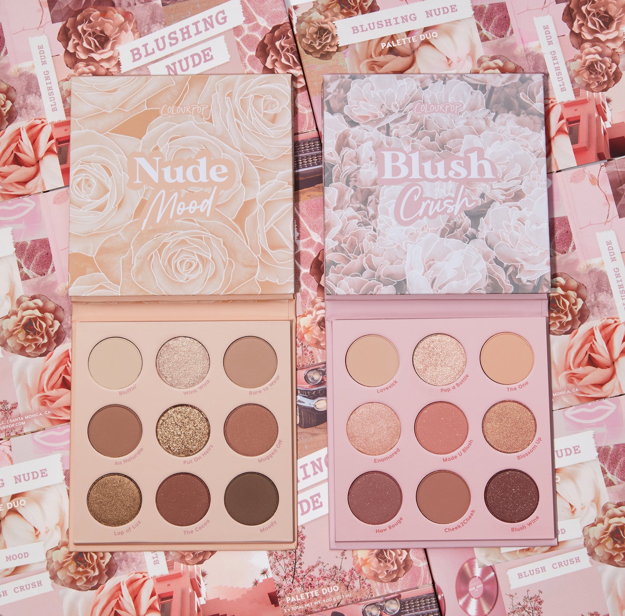 Warm-Toned Nude & Blush Powder Palette Set | Nude Mood & Blush Crush