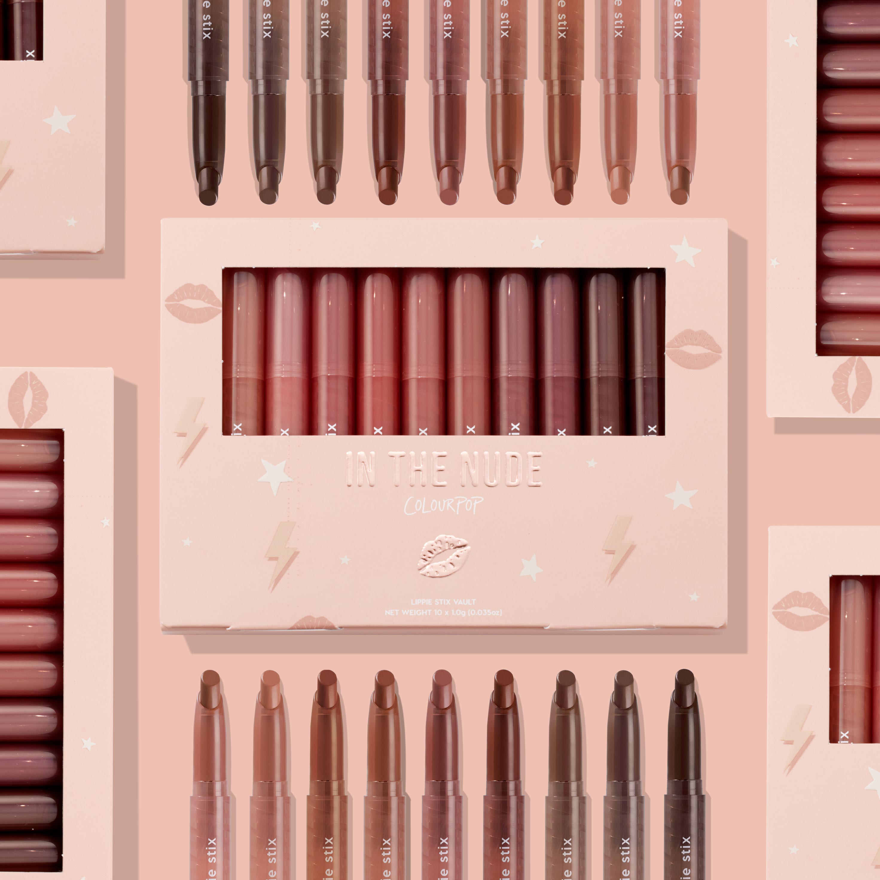 Nude Lipstick Set with Matte & Crème Finishes | Vitamin E Enriched