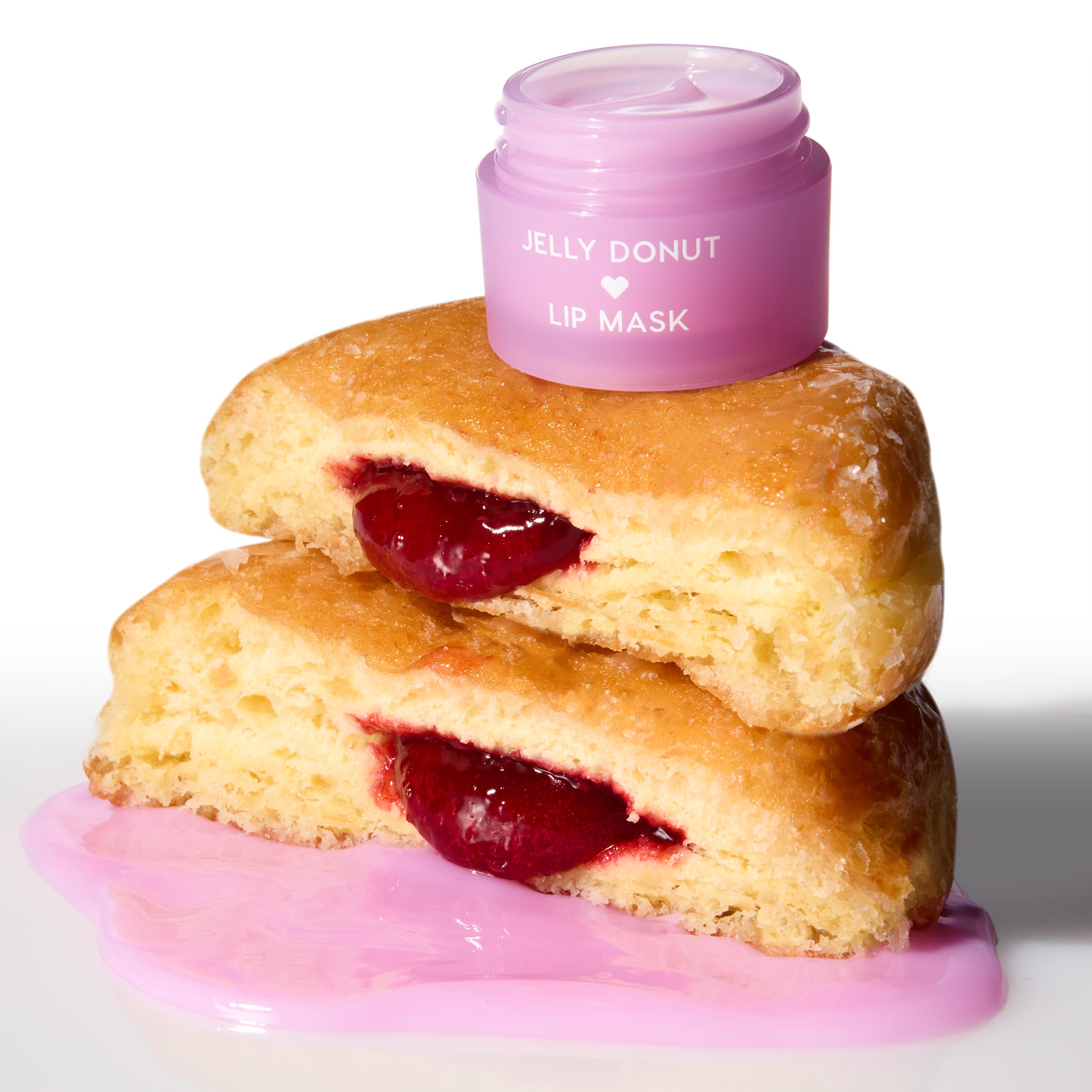 Moisturizing Lip Mask with Raspberry Seed Oil & Shea Butter | Jelly Donut