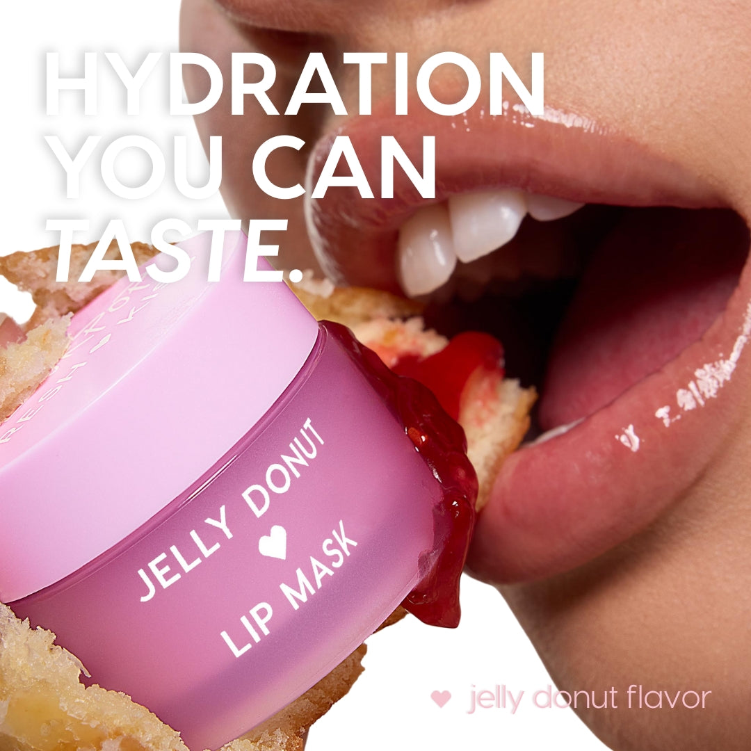 Moisturizing Lip Mask with Raspberry Seed Oil & Shea Butter | Jelly Donut