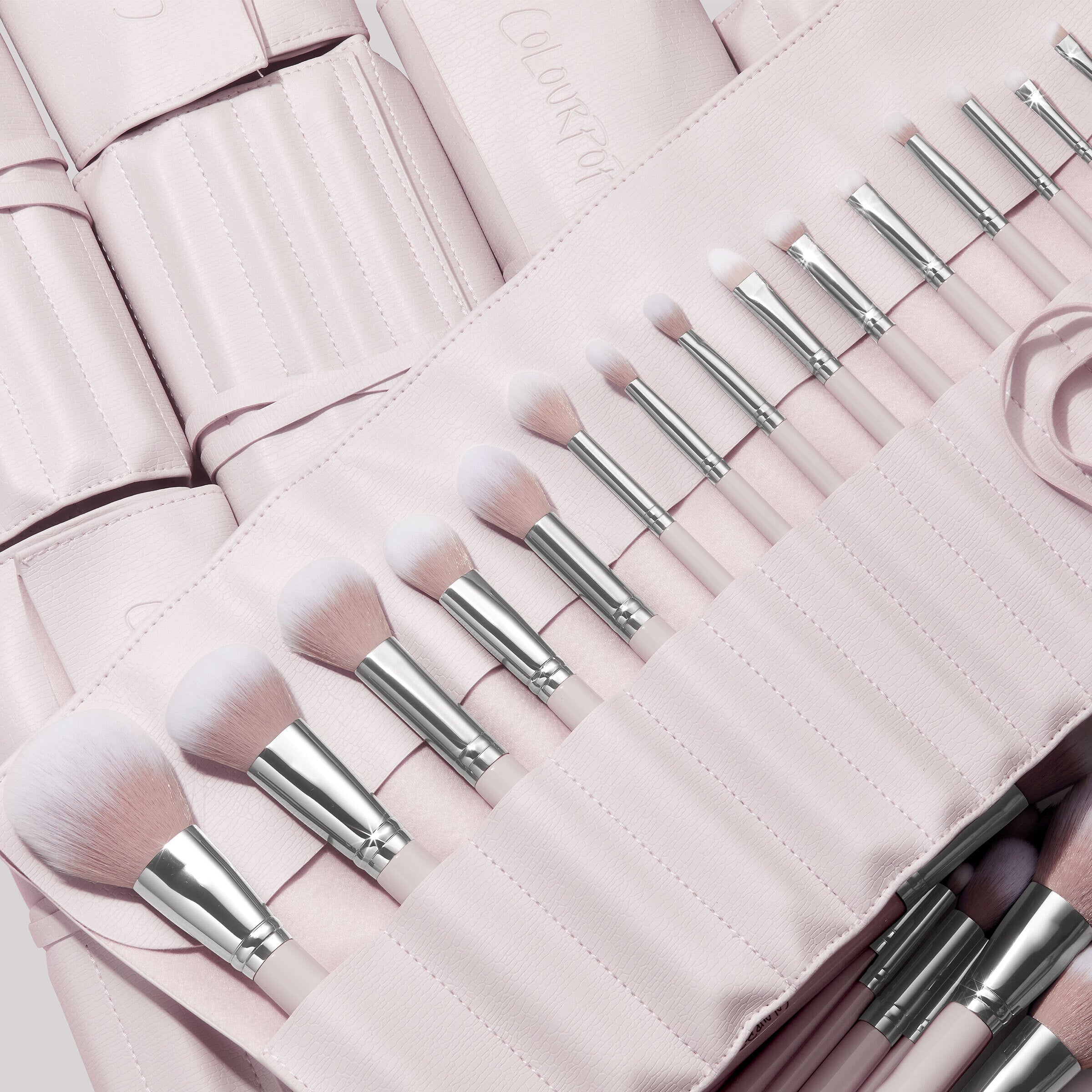 15-Piece Vegan Brush Set with Ombre Bristles | Stone Cold