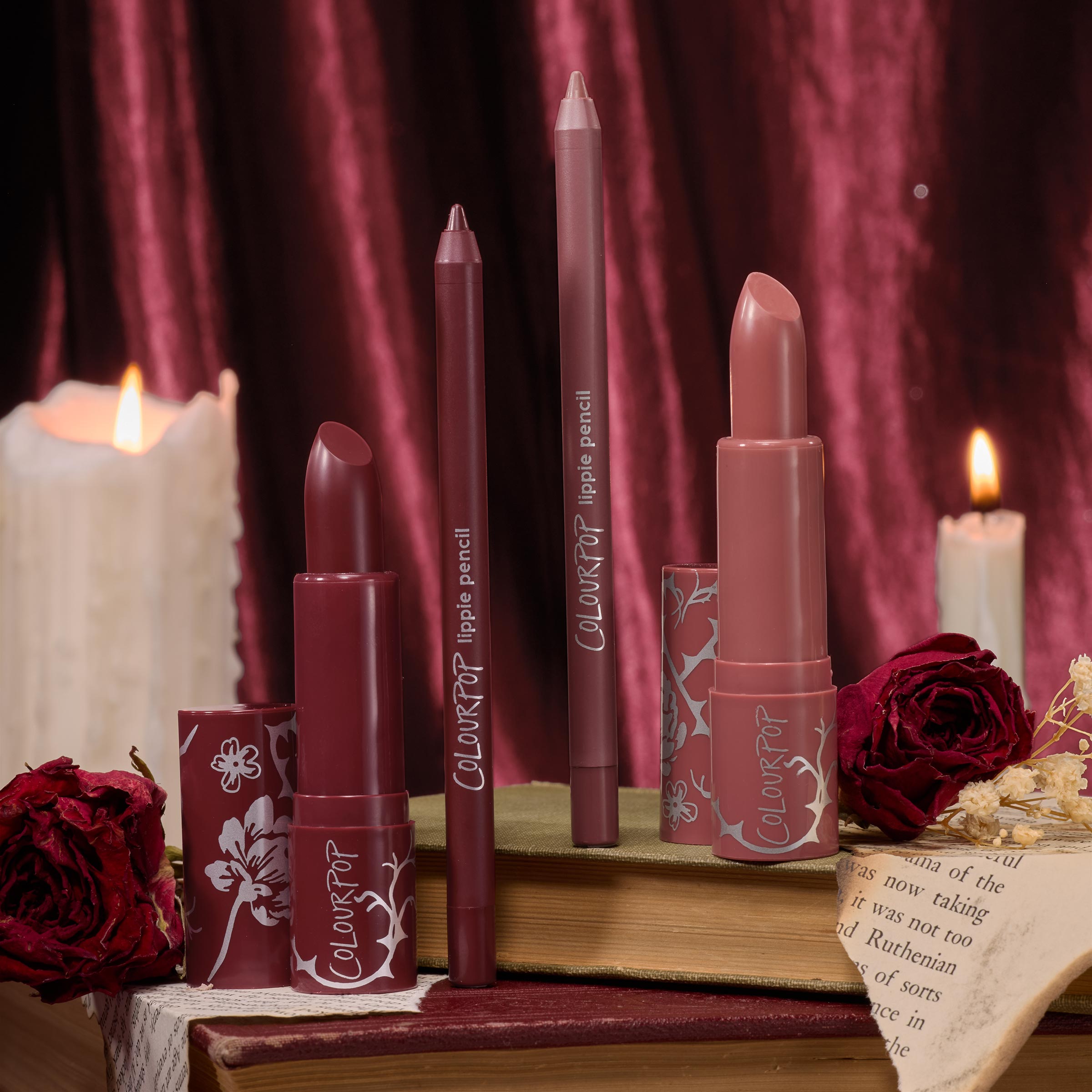Vampy Red & Pinky Mauve Lipstick Set for Valentine's Day | Secret Kiss