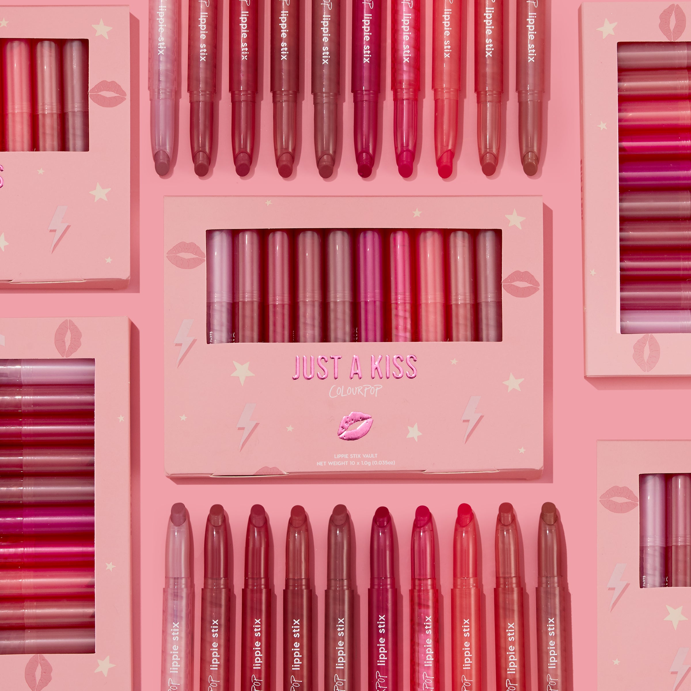 10 Pink Lipstick Set with Nourishing Butters | Just A Kiss