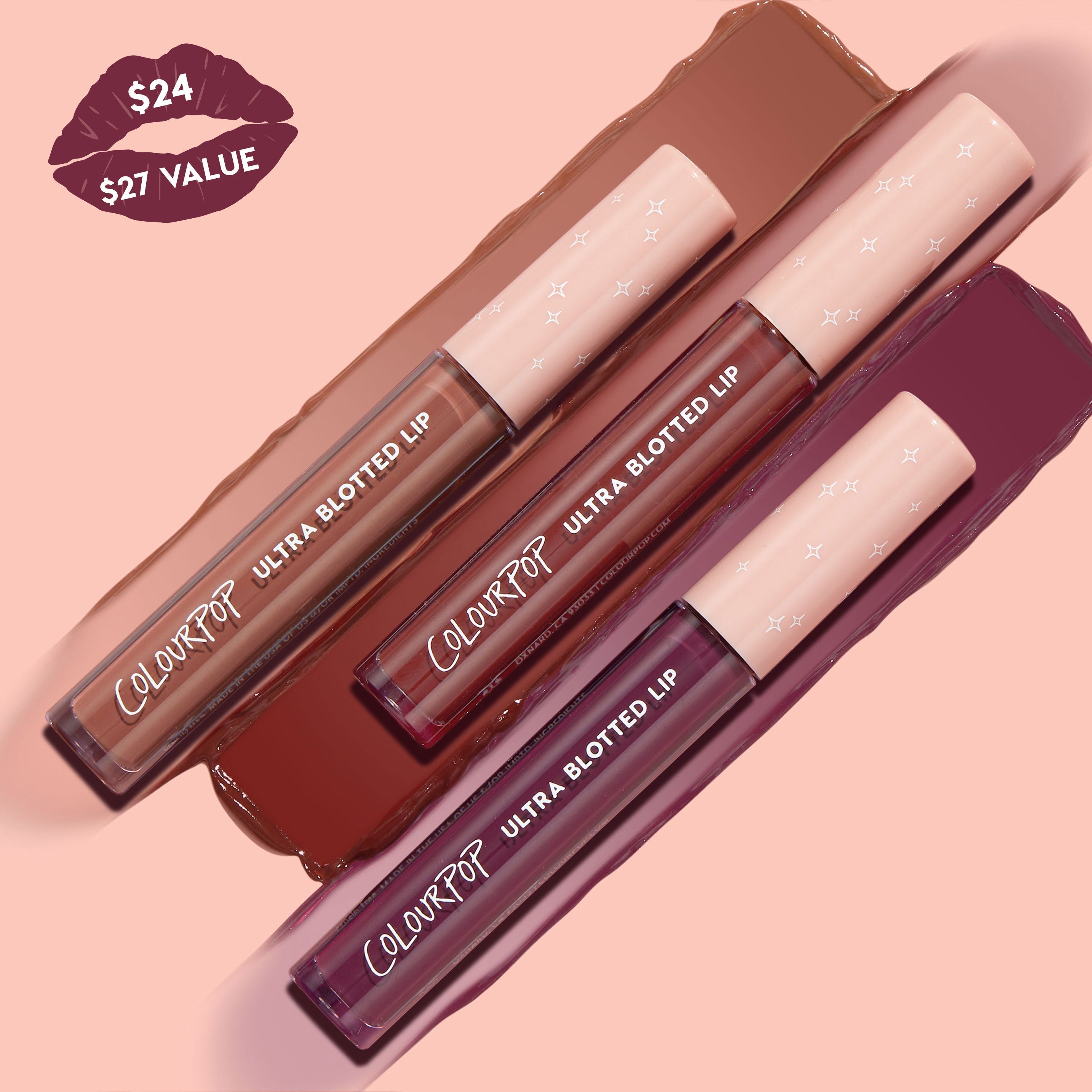 Ultra Blotted Lipstick Set - Matte Finish & Long-Lasting | Edgy Vibes