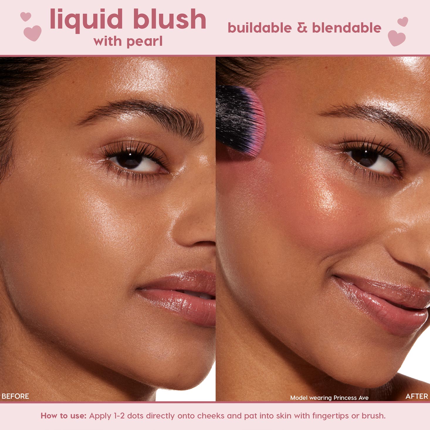 Pearl Finish Liquid Blush with Hyaluronic Acid | Princess Ave ...