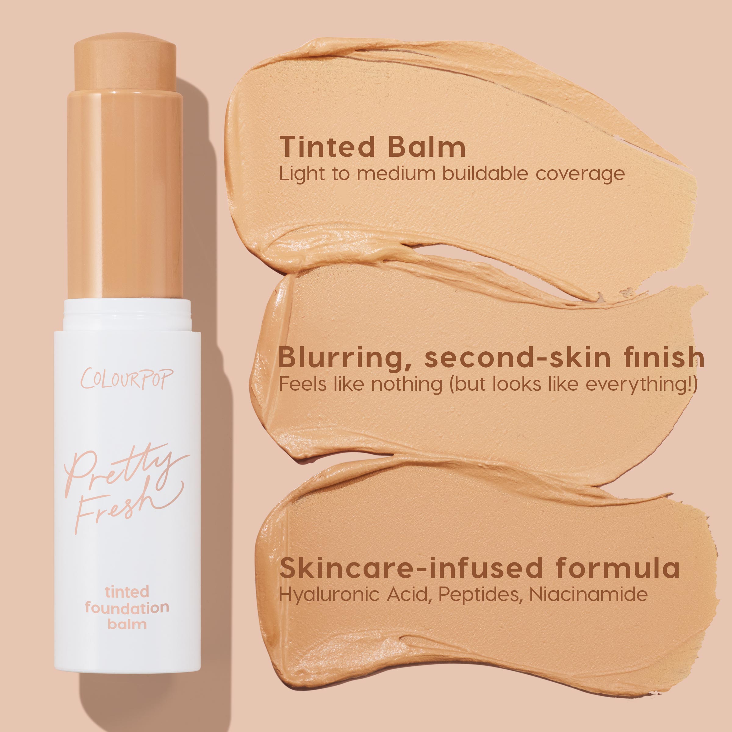 Tinted Balm Stick with Hyaluronic Acid & Niacinamide | Light 7